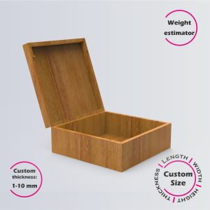Online design tool for Treasure Box | custom dimension laser cut file DXF, AI, CDR | Box4U