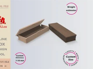 Download a custom size gift box using Box4U online design tool