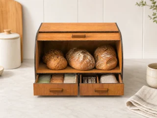 Bread Box Editable Laser Cut File – product view