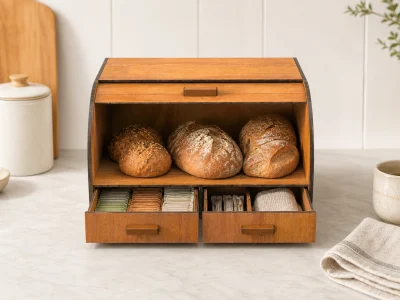 Bread Box Editable Laser Cut File – product view