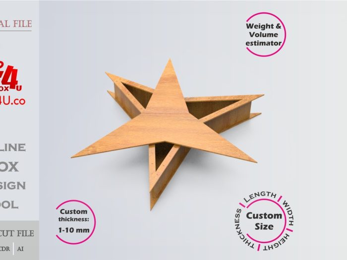 Three-Pointed Star Box