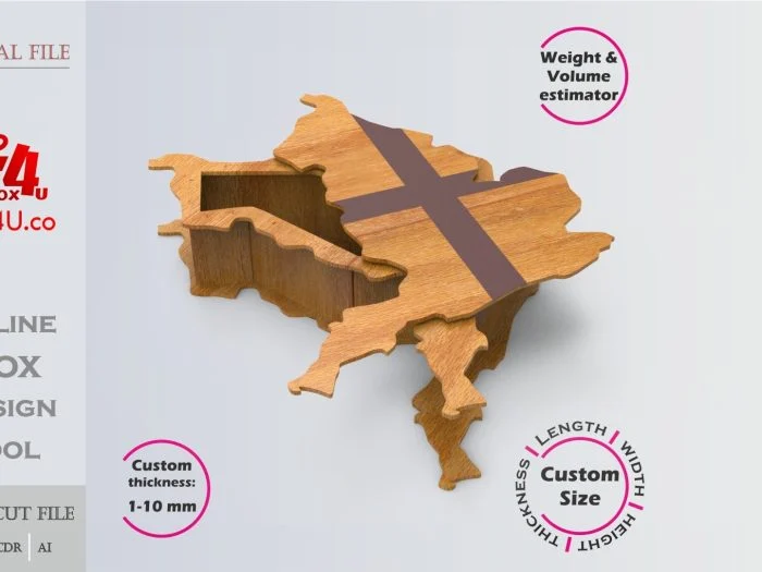 England Map Box