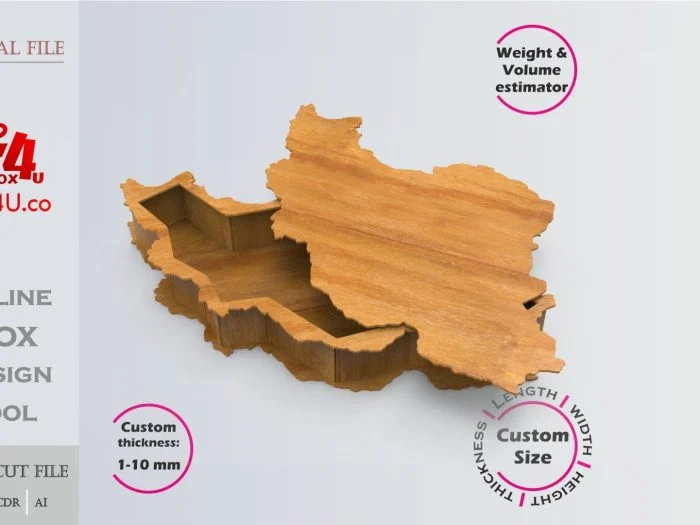 Iran Map Box