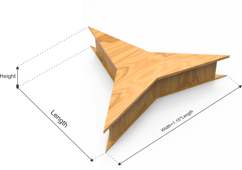 Three-Pointed Star Box dimension definitions