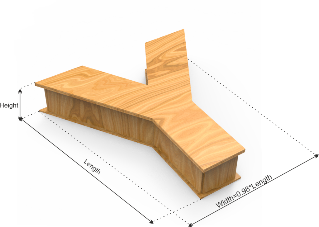 Letter Y Box dimension definitions