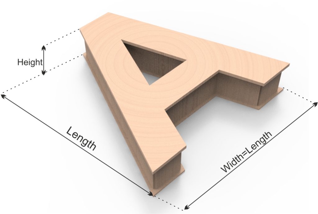 dimensions definition for latter A box | Box4U