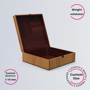 Online design tool for a Cherished Keepsake Box | custom dimension laser cut file DXF, AI, CDR | Box4U