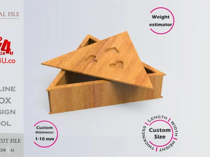 Free Trinity Keepsake Box Editable DXF File