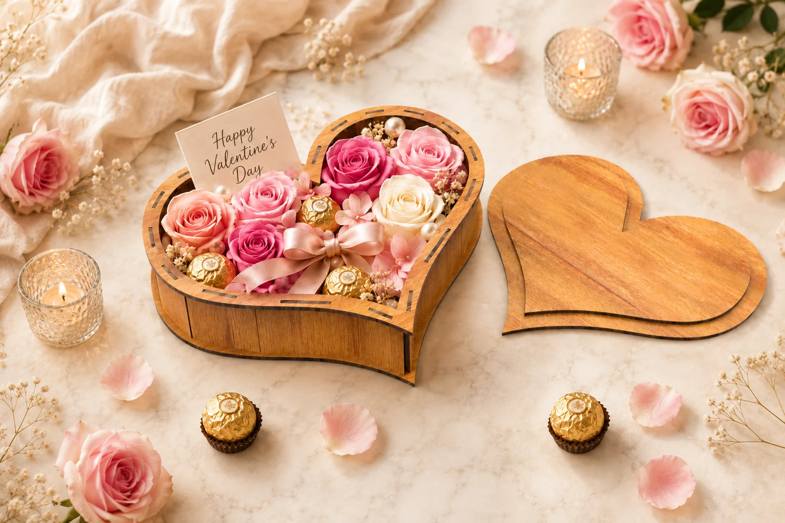 Sweetheart Box Laser Cut File