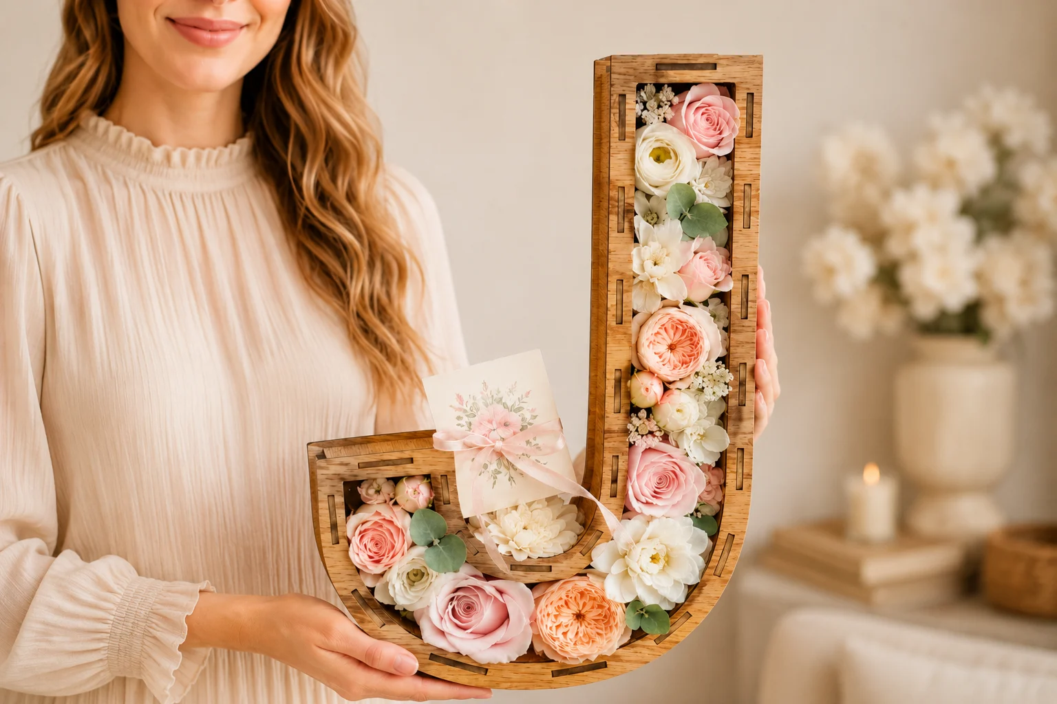 Letter J Box Laser Cut File | 3 Sizes