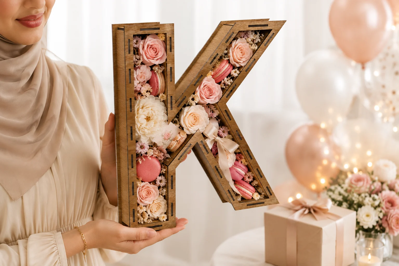 Letter K Box Laser Cut File - 3 Sizes